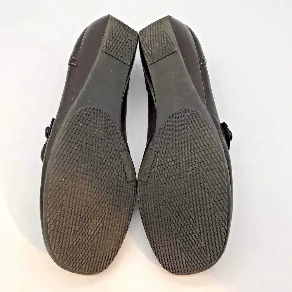 Croft & Barrow Kala Brown Mary Janes Women's 10M Leather 73277 Comfort Wedge